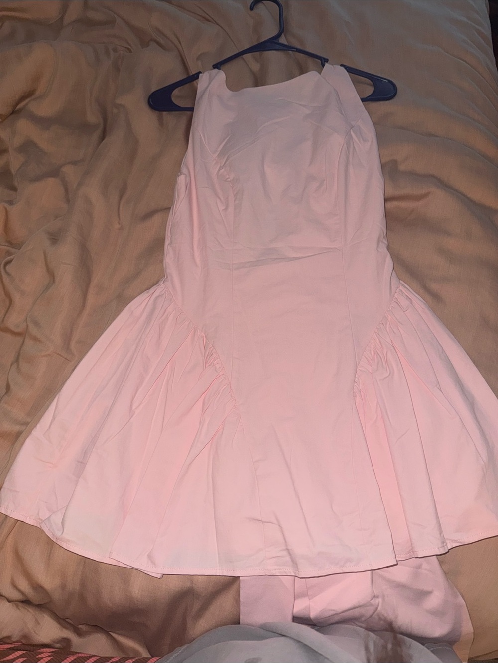 Peppermayo Pale Pink Sleeveless Mini Dress with Flared Hem Never Worn - Picture 3 of 4